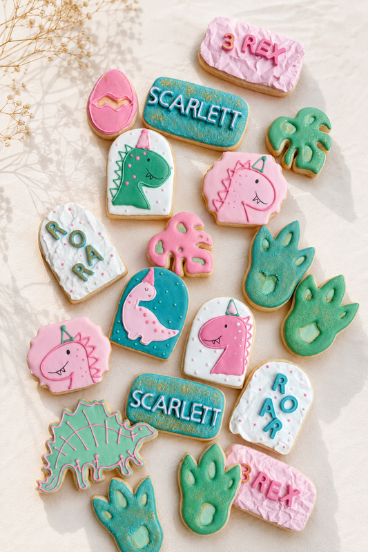 Iced themed biscuits