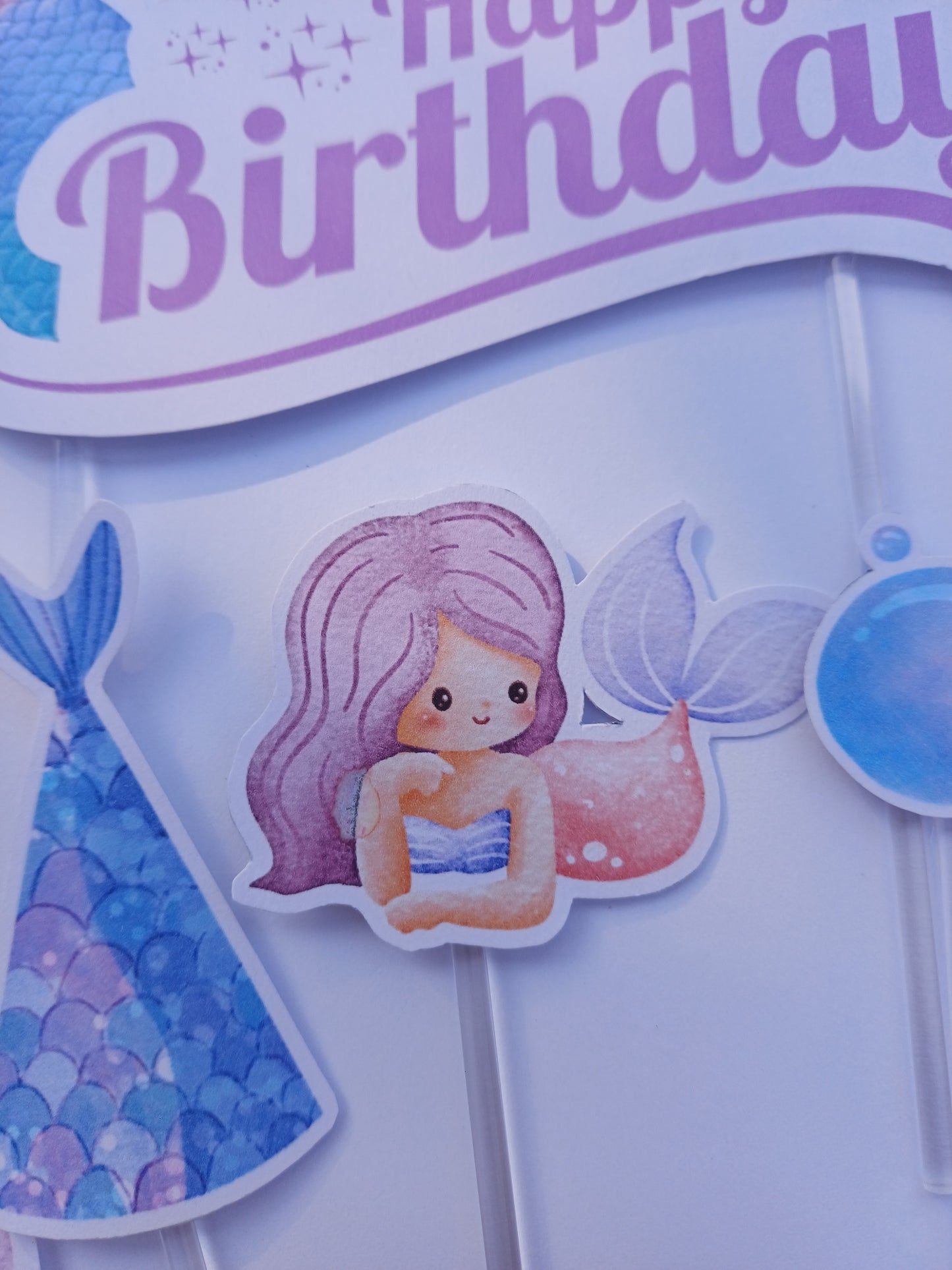 MERMAID CAKE TOPPER SET