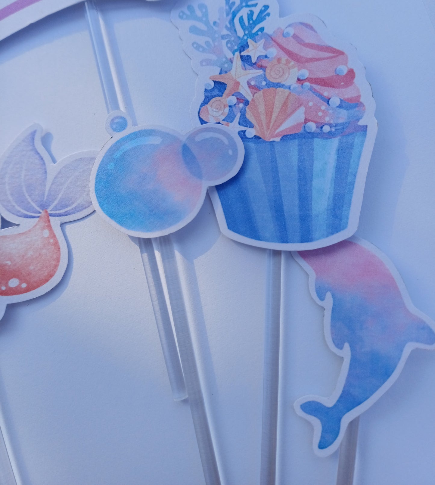 MERMAID CAKE TOPPER SET
