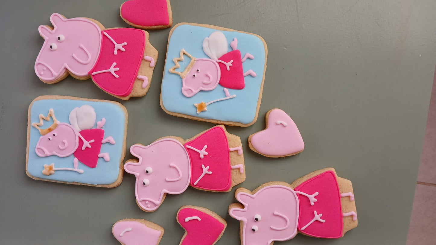 Iced themed biscuits