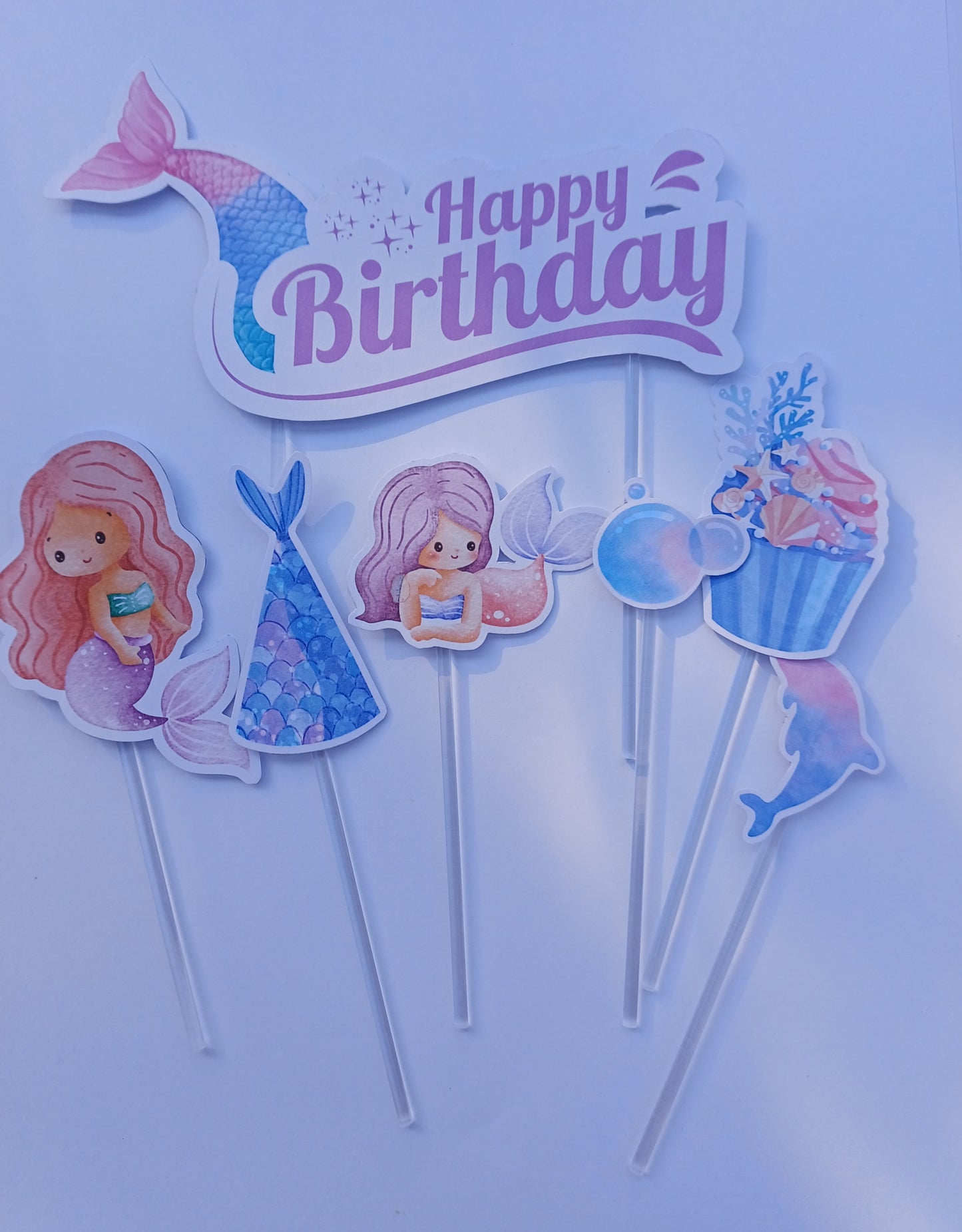 MERMAID CAKE TOPPER SET